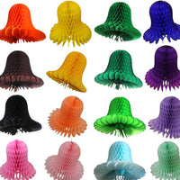 9 Inch Small Tissue Bell Decoration - 6-Pack - MULTIPLE COLORS