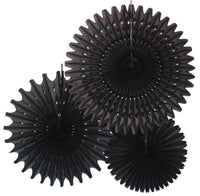 3-Piece Tissue Fans - 13, 18, 21 Inch - MULTIPLE COLORS