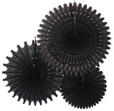 3-Piece Tissue Fans - 13, 18, 21 Inch - MULTIPLE COLORS