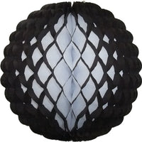 Small 8 Inch Honeycomb Puff Balls (3-Pack) - White Center