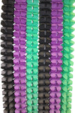 6-Piece Party Garlands, 12 Foot (Black, Purple, Green)