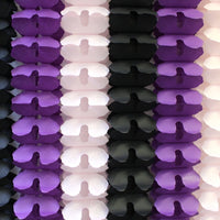 6-Piece Party Garlands, 12 Foot (Black, Purple, Pink)