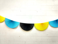 10 Foot Bahamas Themed Bunting Garland (Solid Scallops)