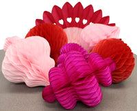10 Inch Honeycomb Chandelier Decoration - 6-Pack - MULTIPLE COLORS