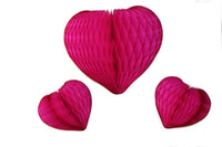 3-Piece Mixed Honeycomb Hearts - 12 & 8 Inches - MULTIPLE COLORS