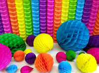 12 Foot Tissue Paper Oval Garland - Solid Colors (1 Garland)