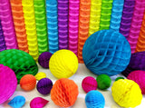 12 Foot Tissue Paper Oval Garland - Solid Colors (1 Garland)