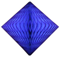 2-Pack 18 Inch Honeycomb Diamond Decorations - Solid Colors