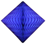 2-Pack 18 Inch Honeycomb Diamond Decorations - Solid Colors