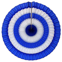 16 Inch Striped Tissue Fans - 6-pack - MULTIPLE COLOR OPTIONS
