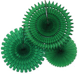 3-Piece Tissue Fans - 13, 18, 21 Inch - MULTIPLE COLORS