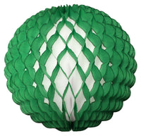 Small 8 Inch Honeycomb Puff Balls (3-Pack) - White Center