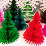 17 Inch Honeycomb Christmas Tree - Solid Colors (single tree)