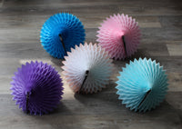 2-Pack 18 Inch Honeycomb Diamond Decorations - Solid Colors