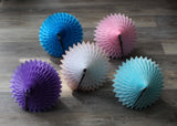 2-Pack 18 Inch Honeycomb Diamond Decorations - Solid Colors