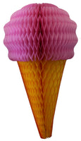 20 Inch Ice Cream Honeycomb Decoration (1 PC) - ALL COLORS