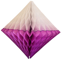 3-Pack 12 Inch Honeycomb Diamonds - Two-Tone Colors