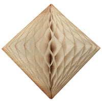 3-Pack 12 Inch Honeycomb Diamond Decorations - Solid Colors