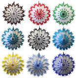 19 Inch Tissue Snowflake - Dip-Dyed Edges (6-pack)