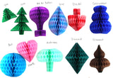 Honeycomb Craft Paper - Red & White (Two-Tone)
