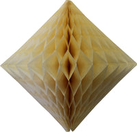 2-Pack 18 Inch Honeycomb Diamond Decorations - Solid Colors