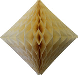 2-Pack 18 Inch Honeycomb Diamond Decorations - Solid Colors