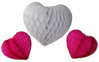 3-Piece Mixed Honeycomb Hearts - 12 & 8 Inches - MULTIPLE COLORS