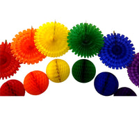 12-Piece Large Rainbow Party Decoration Kit