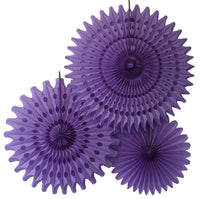 3-Piece Tissue Fans - 13, 18, 21 Inch - MULTIPLE COLORS
