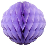 Small 8 Inch Honeycomb Scallop Ball Decoration (3-pack) - Solid Colors