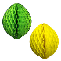 14 Inch Honeycomb Lemon or Lime Decoration (3-Pack)