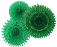 3-Piece Tissue Fans - 13, 18, 21 Inch - MULTIPLE COLORS