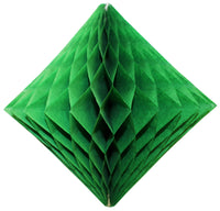 2-Pack 18 Inch Honeycomb Diamond Decorations - Solid Colors
