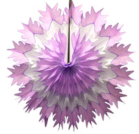 19 Inch Tissue Snowflake - Dip-Dyed Edges (6-pack)