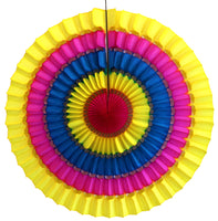 16 Inch Striped Tissue Fans - 3-pack - MULTIPLE COLOR OPTIONS