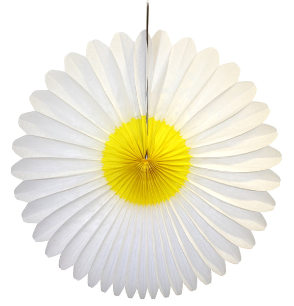 Daisy Tissue Paper Fan - 6-Pack - MULTIPLE SIZES