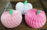 10 Inch Pumpkin Decorations - Baby Shower Reveal Pink Blue (4-Piece)