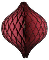 12 Inch Honeycomb Oval Ornament Decoration - 6-Pack - MULTIPLE COLORS