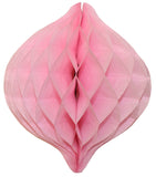 12 Inch Honeycomb Oval Ornament Decoration - 6-Pack - MULTIPLE COLORS