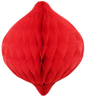12 Inch Honeycomb Oval Ornament Decoration - 6-Pack - MULTIPLE COLORS
