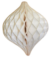 12 Inch Honeycomb Oval Ornament Decoration - 6-Pack - MULTIPLE COLORS