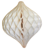 12 Inch Honeycomb Oval Ornament Decoration - 6-Pack - MULTIPLE COLORS