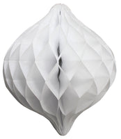 12 Inch Honeycomb Oval Ornament Decoration - 6-Pack - MULTIPLE COLORS