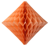 2-Pack 18 Inch Honeycomb Diamond Decorations - Solid Colors