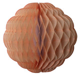 Small 8 Inch Honeycomb Puff Balls (3-Pack) - White Center
