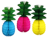 13 Inch Pineapple Decorations (Assorted Color 3-pack)