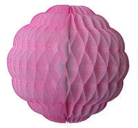 Small 8 Inch Honeycomb Puff Balls (3-Pack) - White Center