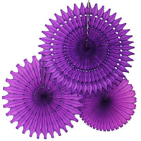 3-Piece Tissue Fans - 13, 18, 21 Inch - MULTIPLE COLORS
