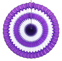 16 Inch Striped Tissue Fans - 6-pack - MULTIPLE COLOR OPTIONS