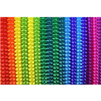 20-Piece Rainbow Themed Tissue Garlands, 12 Foot